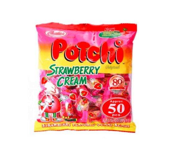 Potchi Strawberry Cream Gummy Candy 135g - Pack of 2s | Lazada PH