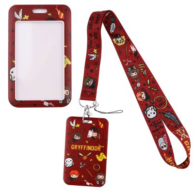 hot！【DT】▬◎  New Student Anime ID Card Cover Lanyard Cellphone USB Badge Holder for Keys Neck Keychain Rope