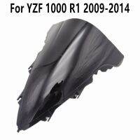 มัวแรง❧สีดำใสสำหรับ Yamaha R1 2009-2010-2011-2012-2013-2014ฟิตกันลม YZF 1000ลม Deflectore กระจกหน้ารถการประชุม