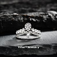 [COD] Cross-border AliExpress hot new crown ring female European and creative micro-studded diamond engagement