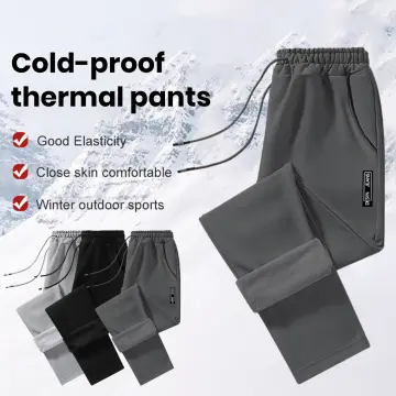  Men's Winter Lambswool Casual Pants Thick Fleece