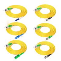 2PCS Optical Fiber Patch Cord 9/125 652D Simplex SC/APC FC/APC LC/APC To UPC LC FC SC Pigtail FTTH CATV Optic Patch Cord Cable