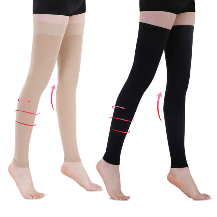จัดส่งฟรี-neizmell-1คู่ระดับ2-22-32mmhgถุงเท้ากันกระแทกต้นขาเหนือเข่าถุงน่องกระชับสัดส่วนสำหรับเส้นเลือดขอด