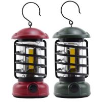 Camping Lantern LED Portable Lantern Retro Battery Powered Tent Light Soft Light Waterproof Camping Lantern Classic For Home Power Outage Fishing Camping skilful