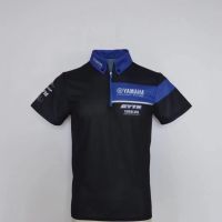 คุณภาพสูง เสื้อโปโลแขนสั้น แบบแห้งเร็ว ลาย YAMAHA Racing Jersey เหมาะกับใส่ขี่จักรยาน สําหรับผู้ชาย