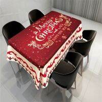 【cw】 Nordic Modern Coffee Table Christmas Decoration Antifouling Creative Printing Tablecloth Christmas Tablecloth скатерть на стол ！