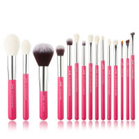 Jessup Pearl WhiteRose Gold Professional Makeup Brushes Set Make up Brush Tools kit Foundation Powder natural-synthetic hair