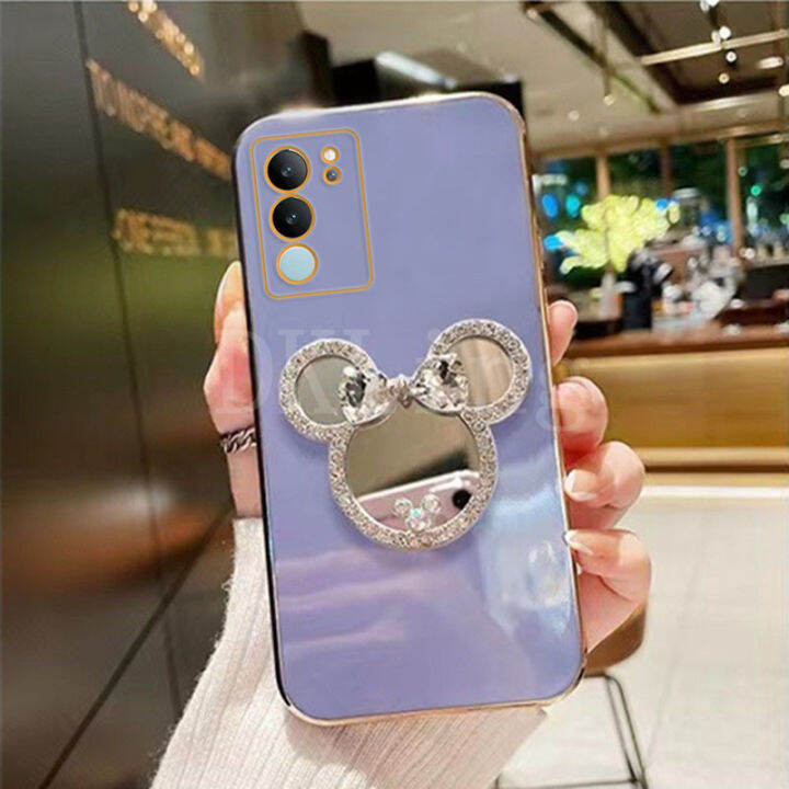 เคสกระจกแต่งหน้า-vivo-v29-5g-เลนส์กล้องถ่ายรูปซิลิโคนนิ่มปกป้อง-v29-vivo-vivov29-5g