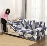 ஐ♦ Stretch Slipcovers Sofa Cover for Living Room Slip-resistant Sectional Elastic Couch Sofa Case Cushion Cover Housses De Canapé