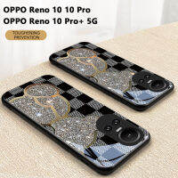 เคส OPPO Reno 10/10 Pro/ 10 Pro + Plus 5G แฟชั่นใหม่3D ส่องแสงหมีเลนส์เคสโทรศัพท์มือถืออย่างหนักป้องกันกล้องกันกระแทกเคสโทรศัพท์และสิ่งสกปรก