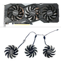 พัดลมระบายความร้อนสำหรับ Gigabyte GTX1660 SUPER RTX 3070 EAGLE RX 5500 XT 5600 XT พัดลมระบายความร้อนเปลี่ยน75มม. 4pin PLD08010S12HH GPU พัดลม