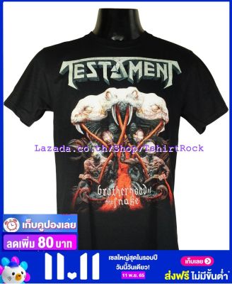 เสื้อวง TESTAMENT เสื้อยืดวงดนตรีร็อค เสื้อร็อค  TTT1653 สินค้าในประเทศ