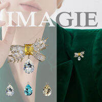 IMAGIEเข็มกลัดโบว์รวงข้าวมาคีย์หลายสี