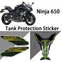 Untuk Kawasaki Versys NINJA 650 Pelekat Perlindungan Tangki Bahan Api Ninja650 Pelekat Motosikal Bahan Api แผ่นถังสติกเกอร์ป้องกัน Scratchs