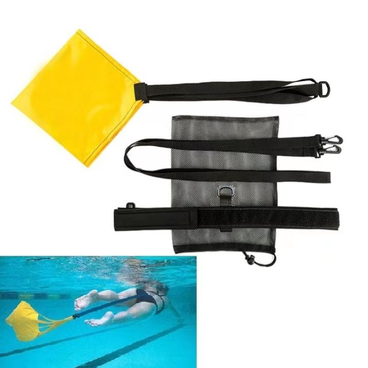 adjustable-swimming-resistance-training-water-bag-strength-exerciser-drag-parachute-adults-equipment-oxford-cloth