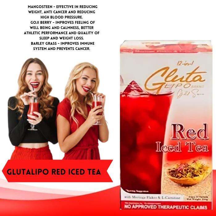【Hot sales】 Gluta Lipo Red Iced Tea/ authentic/Original/Sale Lazada PH