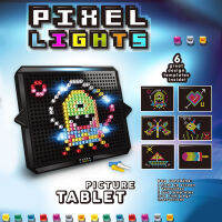 ข้ามพรมแดน Pixel Tablet ลูกปัดโคมไฟแทรกภาพพิกเซลเรืองแสงสำหรับเด็ก DlY ของเล่นเล็บเห็ด