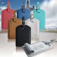 【DT】 hot  2022 Dropshipping  High Quality PU Leather Luggage Tags Suitcase ID Addres Holder Portable Label Travel Accessories