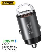 Remax Mini Ring 30W PD+QC Fast Charging Car Charger 1A1C Output Multi Compatible For All Mobile Phones and Tablets Car Chargers