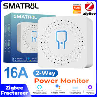 SMATRUL Tuya จอสวิตช์อัจฉริยะไฟขนาดเล็ก,จอมอนิเตอร์ Zigbee 16A Mini Wifi DIY สวิตช์ไฟรองรับ2ทางควบคุมรีโมตควบคุมเวลา Breaker โมดูลอัตโนมัติ APP สำหรับ Alexa Google Home