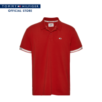 Tommy Hilfiger เสื้อโปโลผู้ชาย รุ่น DM0DM17282 XNL - สีแดง