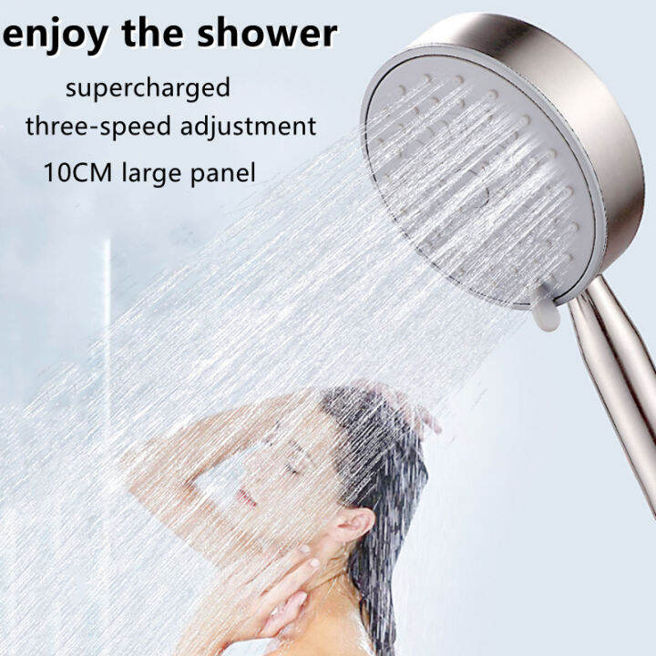 Bathroom high pressure shower head handheld shower head 304 stainless