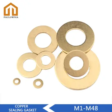 M8 M10 M12 GB97 DIN125 Solid Brass Copper Flat Washer Plain Gasket