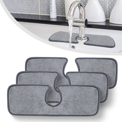 【CW】 Faucet Absorbent Sink Guard Microfiber Catcher Countertop Protector for cloth