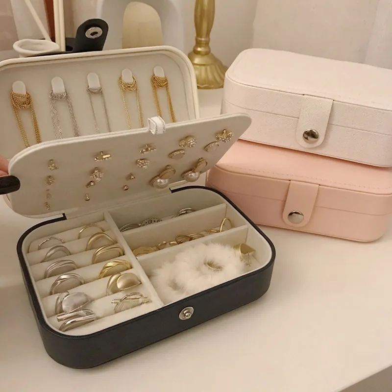 Portable Jewelry Box Jewelry Organizer Display Travel Jewelry Case