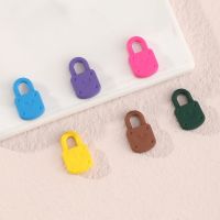 [COD] DIY0011 alloy spray paint pendant candy lock shape diy handmade