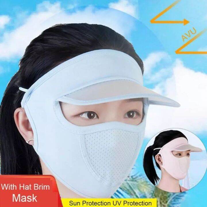 sun-rkt2-in-1หมวกกันแดดหมวก-full-face-หน้ากากปกคลุม-breathable-ice-silk-sun-หน้ากากฤดูร้อนกลางแจ้งกีฬาขี่จักรยาน