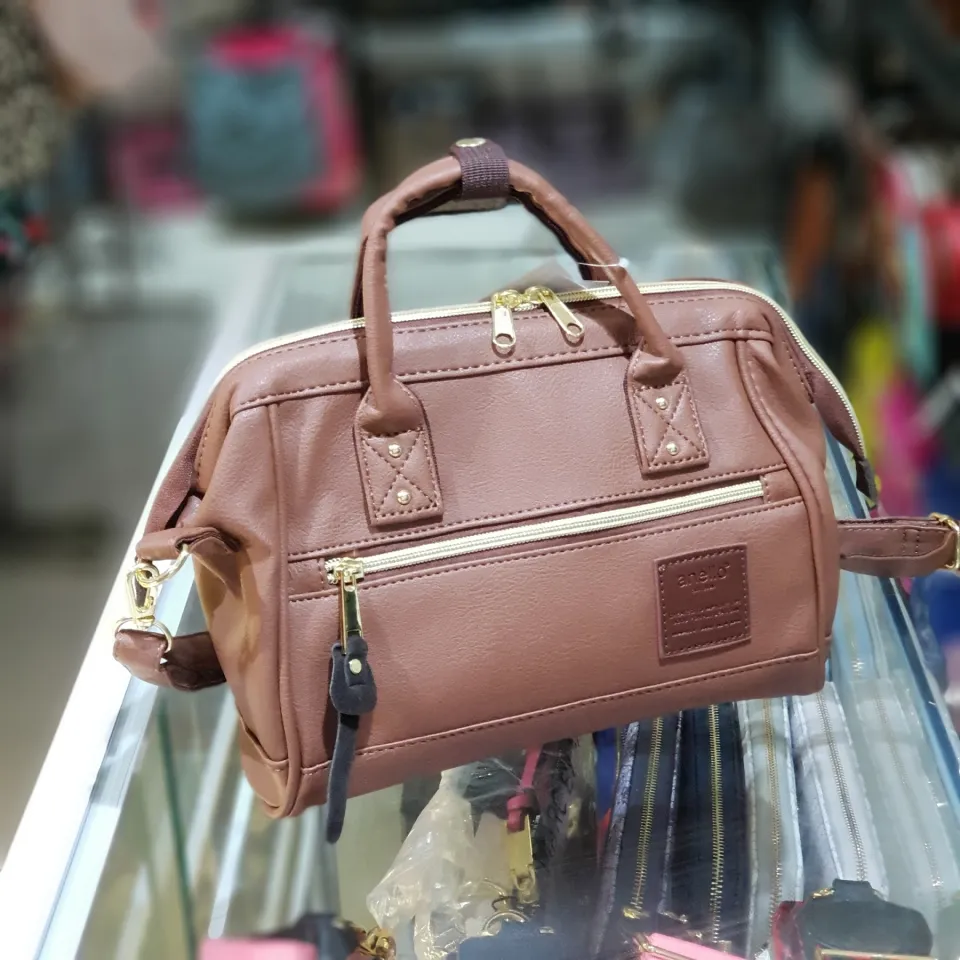 Original A.N.E.L.L.O PU Leather Mini Sling Bag - Brown