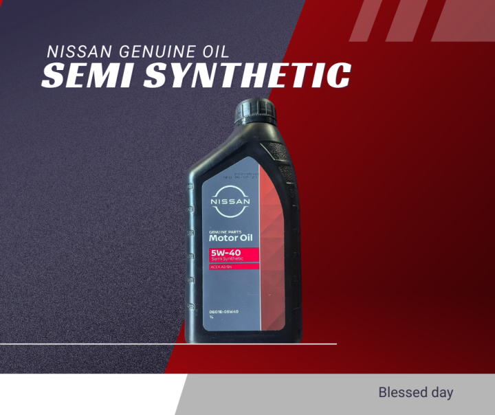 NISSAN GENUINE OIL (Semi Synthetic 5W-40) Diesel Engine Oil 1Liter ...