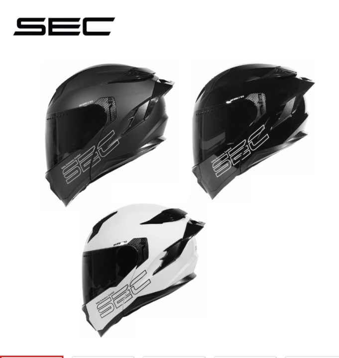Sec Revolt V2 Solid Matte/Gloss Modular Full Face Helmet (MXL) (Matt