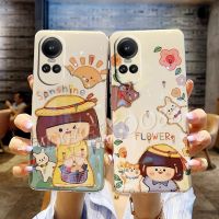 เคสมือถือสำหรับ OPPO Reno10 Pro Plus Pro + A58 A78 A98 5G 4G เคสนิ่มเพชรเงาวับบลิงหรูหราเคสใส่โทรศัพท์ลายดอกไม้น่ารักฝาหลัง Reno 10 10Pro Reno10Pro +