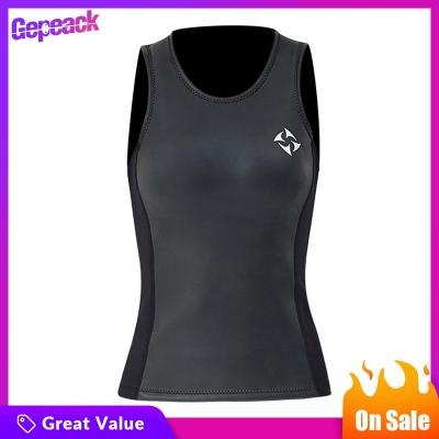Gepeack ผู้หญิงชุดว่ายน้ำผ้านีโอพรีนเสื้อกั๊กเวทสูทดำน้ำดูปะการังพายเรือคายัคกีฬาทางน้ำ