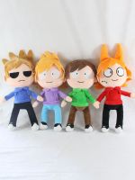 ชุด4ชิ้น Eddsworld ตุ๊กตานกฮูกอนิเมะต่อพ่วงนุ่ม Eddtod Tom หมอนสำหรับนอนตุ๊กตามือของขวัญวันเกิด Ks