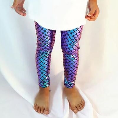 NNJXD Baby Girl Leggings Fancy Mermaid Legging Children Leggings for 2-8 Years Girls Pencil Pants Kids Trousers