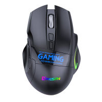 1ชุดไฟ RGB ปรับได้เมาส์สำหรับเล่นเกมส์ DPI 9ปุ่มแมโครปรับแต่งได้โหมดคู่อุปกรณ์คอมพิวเตอร์เมาส์ไร้สาย3ช่องสัญญาณ