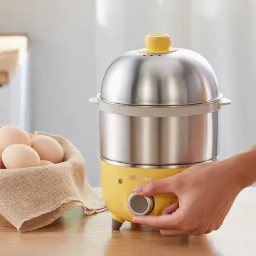 Steam Eggs Egg Boiler Stainless Steel Household Small Double-Layer Artifact  Automatic Power Off Breakfast Machine Egg Cooker - AliExpress