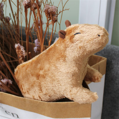 Capybara การ์ตูนตุ๊กตาผ้ากำมะหยี่หนูคาปิบาร่า17ซม. ของเล่นตุ๊กตายัดนุ่นนุ่มสำหรับเป็นของขวัญวันเกิดสำหรับเด็ก