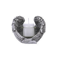 Spot parcel post Western-Style Special-Interest Design Guardian Angel Wings Candlestick Resin Religious Blessing Hand Wings Candlestick Decoration Crafts