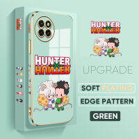 เคส PMP เคส Hp Itel เคส S23สำหรับ Itel ฟรีสายคล้อง S23 + การ์ตูนอะนิเมะ (ล่า × ฮันเตอร์) น่ารัก Killua GON · FREECSS เคสรูปแบบขอบสี่เหลี่ยมชุบเคสโทรศัพท์เด็กหญิงเด็กชายเคลือบผิวนุ่มหรูหราเคสโทรศัพท์