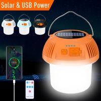 Solar LED Camping Light USB Rechargeable Bulb Portable Lantern 38 LED Flashlight Outdoor Emergency Lights with Remote Control