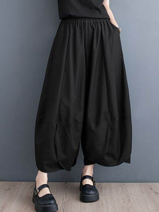 xitao-pants-women-loose-casual-ankle-length-wide-leg-pants