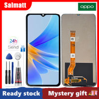 Salmatt หน้าจอ LCD 6.56นิ้วต้นฉบับสำหรับ OPPO A57 A17K A17 4G 2022 A57 5G A57E A77 5G A77S Oneplus N20หน้าจอสัมผัส Lcd อะไหล่จอแอลซีดี