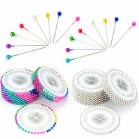 Bead Needle Colorful Round Pearl Straight Head Pins Pearl Needle Rust Prevention Colorful Positioning Bouquet Decorative Pins