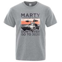 Marty Whatever Happens Back To Future Tshirts Men Cotton T Shirts Mens Tee Clothes Gildan