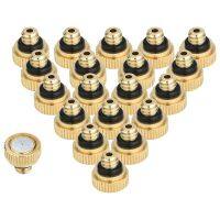 20Pcs Brass Misting Nozzles for Cooling System 0.012 Inch(0.3 mm) Water Spray Nozzle Sprinklers Misting Cooling