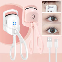 Eyelash Curler แบบพกพา USB ไฟฟ้าหวีอุ่น Eye Lash Perm Long Lasting Eyelashes Curls ความร้อน Eyelash Curler เครื่องมือแต่งหน้า